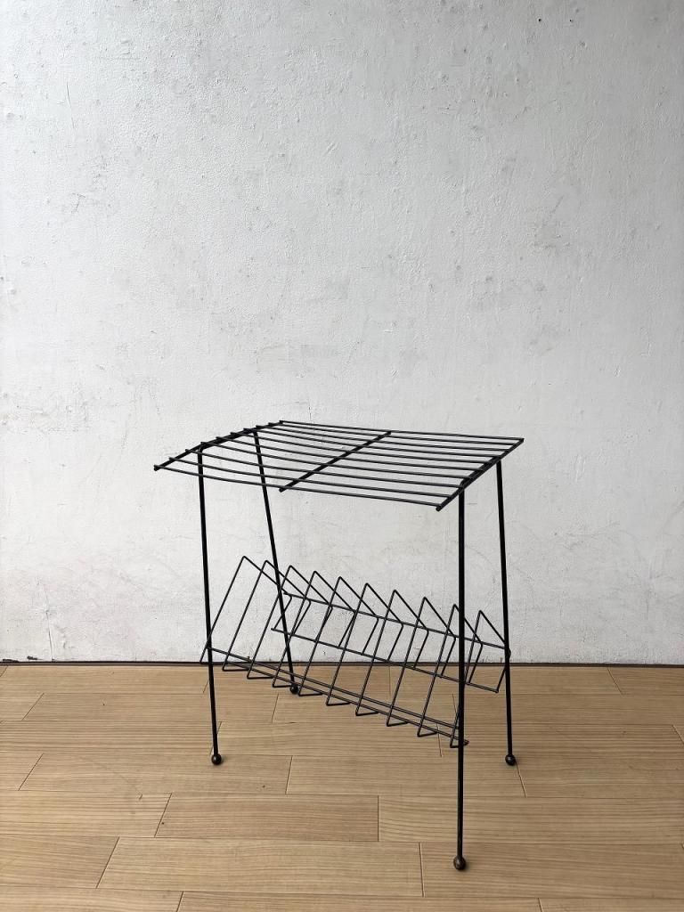 1950's ヴィンテージ アイアン マガジンラック - アンティーク