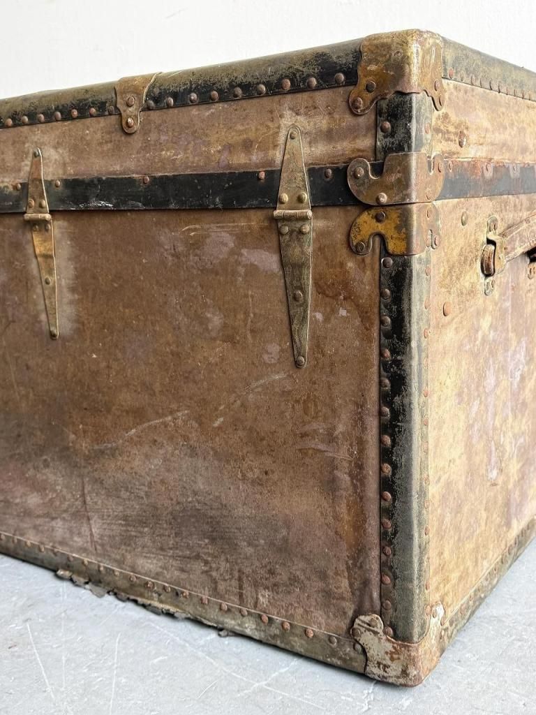 1930-40's ”PACIFIC LUGGAGE FACTORY” ヴィンテージ ウッド トランク