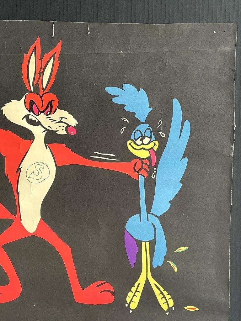 ワーナーブラザーズ パロディ 70's BEEP ブラックライト ポスター