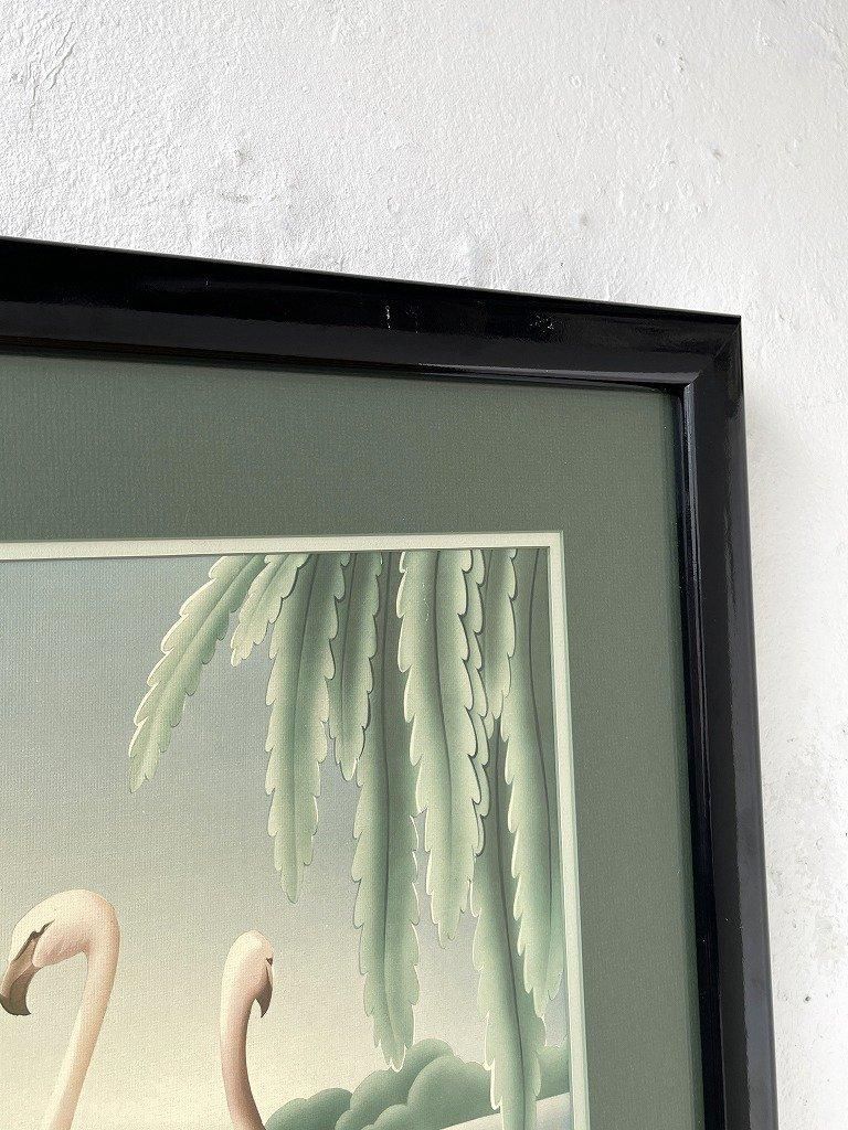 1950's Turner社製 ヴィンテージ フラミンゴ ガラス ウォールデコ