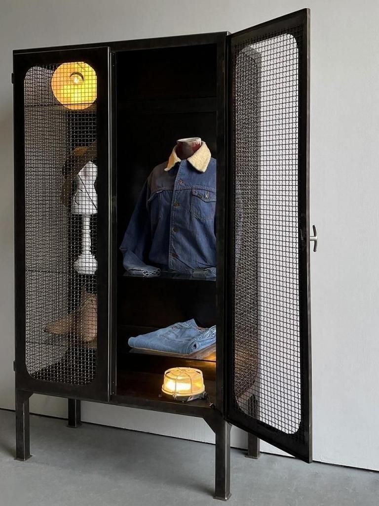 1930-40's ヴィンテージ インダストリアル キャビネット/ショーケース