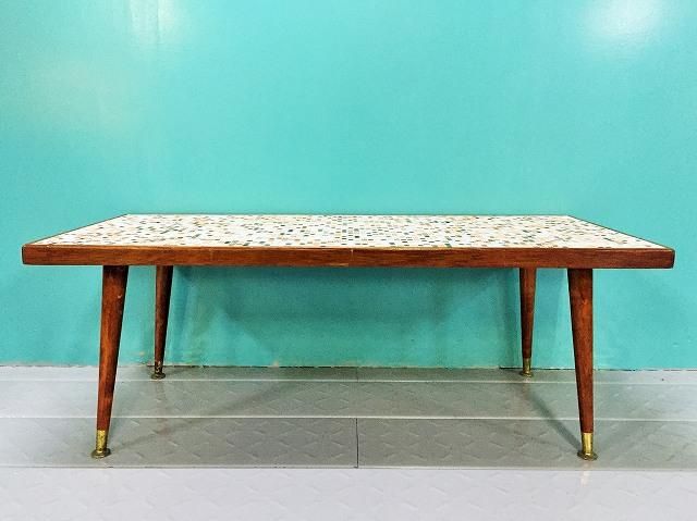 1960's ヴィンテージ タイルトップ ローテーブル - アンティーク