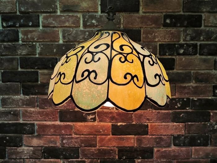 1960-70's ヴィンテージ グラスファイバーシェード ペンダントランプ