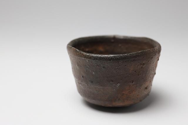 池田省吾 「 種子島ぐい呑 」 種子島無比 焼締め 酒器 - レトロ