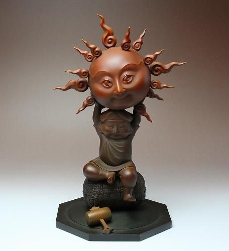 籔内 佐斗司 「天道大黒童子」 ブロンズ像 - レトロ ＆アート空間