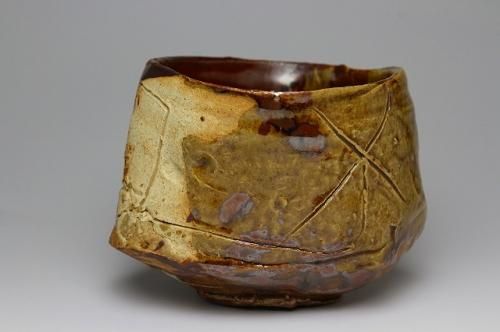 抹茶碗 鯉江良二 楽設楽 共箱 現代陶芸家 常滑 R1404お3 抹茶碗 鯉江良