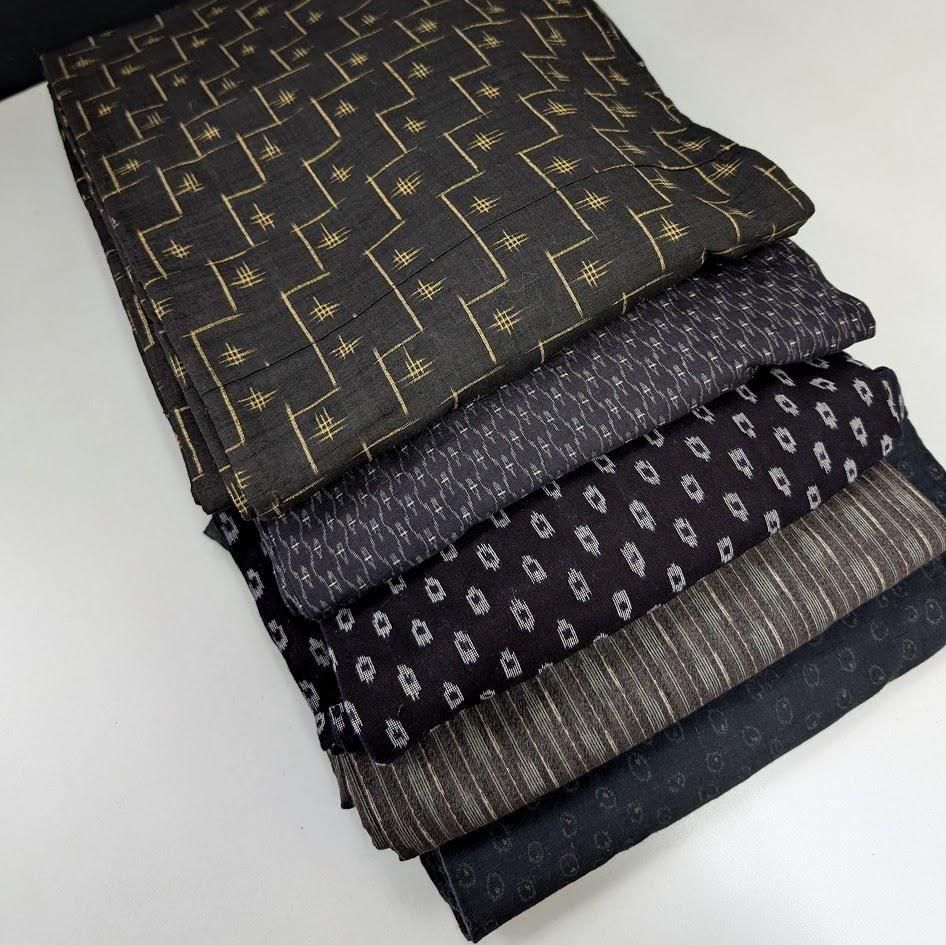 1565☆書生絣 綿の着物 アンサンブル おまとめ リメイク素材 2026年