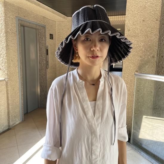 Lorna Murray バケットハット S/M ホワイト/ブラック Lorna Murray