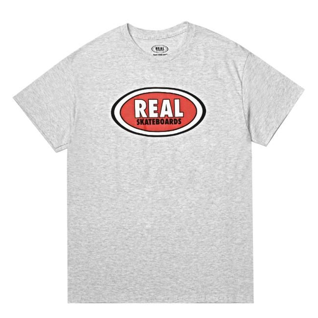 REAL OVAL TEE / ASH (リアル Tシャツ) - HORRIBLE'S PROJECT