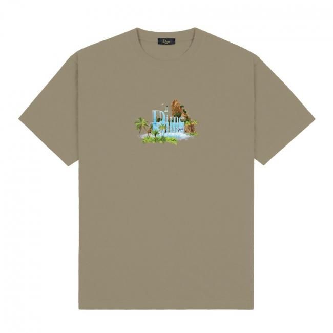 Dime Classic Waterfall T-Shirt / Deep Sepia (ダイム Tシャツ / 半袖