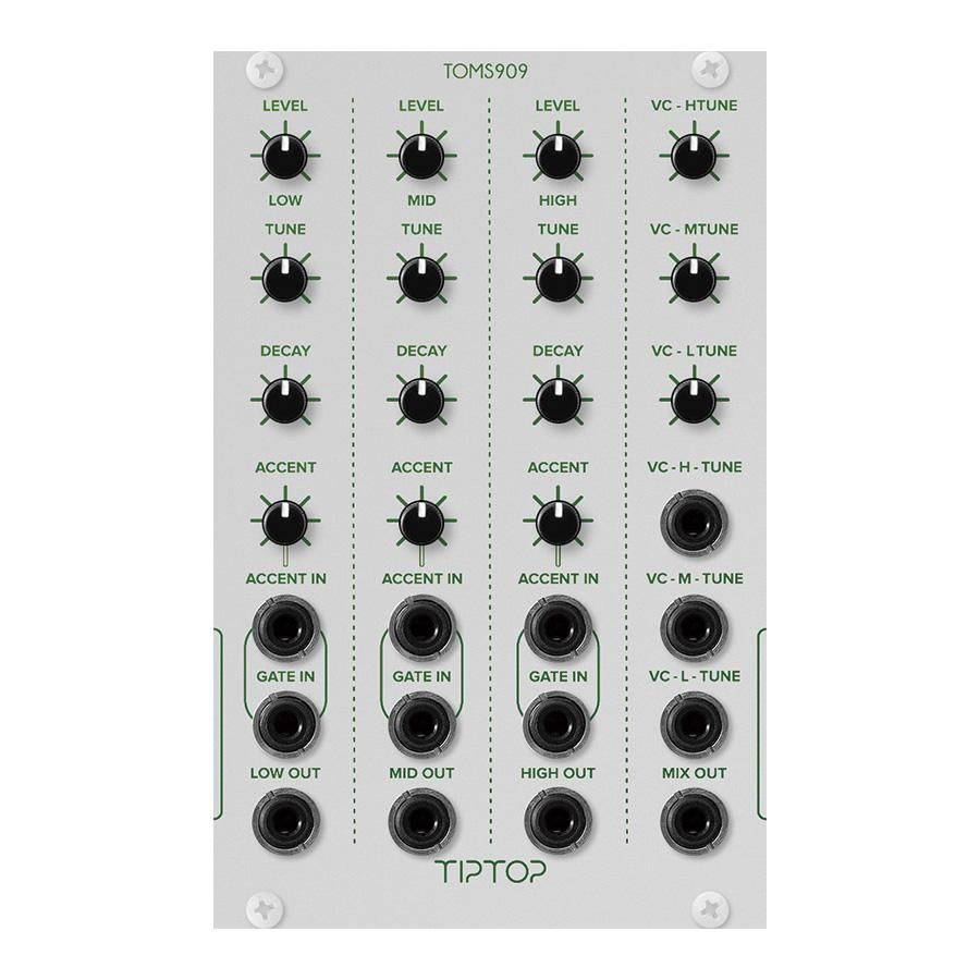 Tiptop Audio | TOMS-909 Toms | ユーロラック・モジュラーシンセ