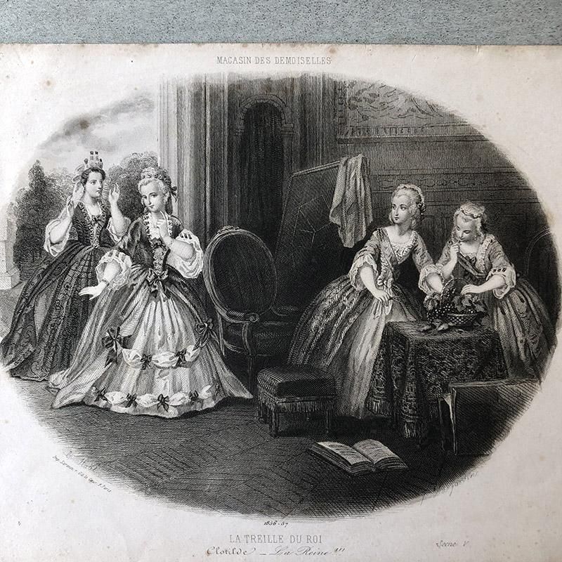 フランス 銅版画 エッチング 洋品店の風景 1856-57年 soracoya