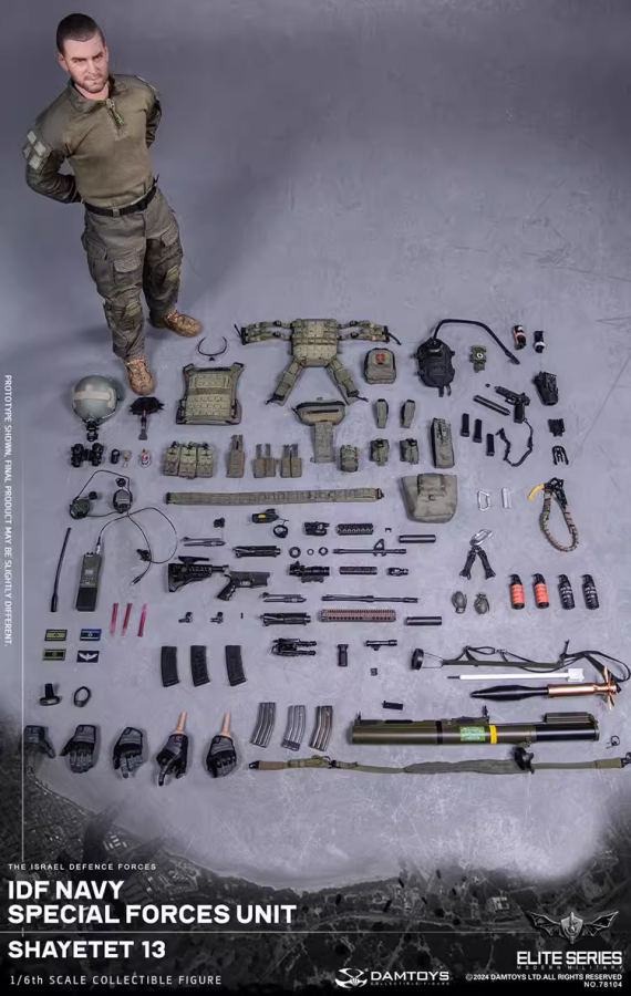 送料無料 予約 1/6 DAMTOYS 78104 イスラエル国防軍 欧米男性フル