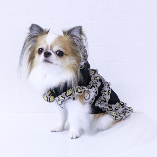 SALE【50％OFF】レオパードニコちゃんパーカー - ドッグウェア・犬服の