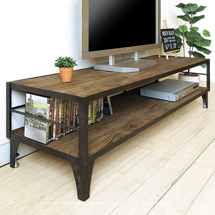 希少【ジャンク】日立 ブラウン管テレビ 木製枠 テレビ台 飾り棚 古