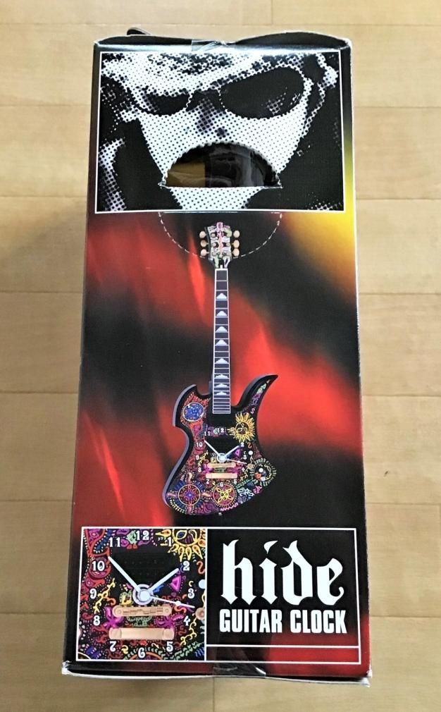 hide ウォールクロック ベアブリック ギターコレクション イエロー