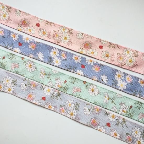 麻系花柄リボン - グログランリボン激安のグログランリボンバナナ