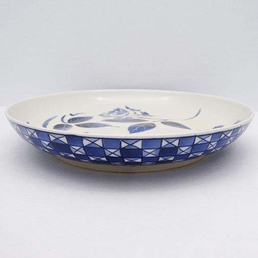 妖精とバラの陶器アート 円形 壁掛け 鳥居 あす花 陶板（壁掛け）円形