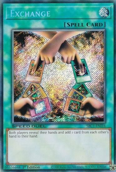 遊戯王 SBC1-ENI16 エクスチェンジ (英語版 1st Edition シークレット