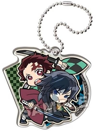 竈門炭治郎＆冨岡義勇】ぴた!でふぉめ 鬼滅の刃 一致団結 アクリル