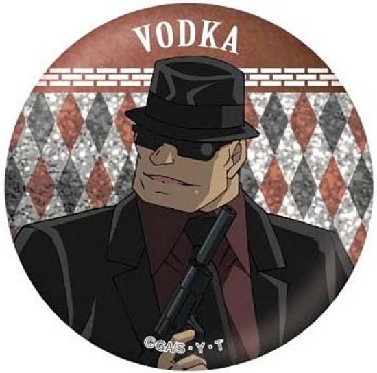 コナン トムス レア 缶バッジ ジン ウォッカ 2点 コナントムスレア缶