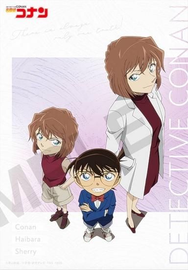 灰原哀＆コナン＆シェリー(宮野志保)】 名探偵コナン ブロマイド