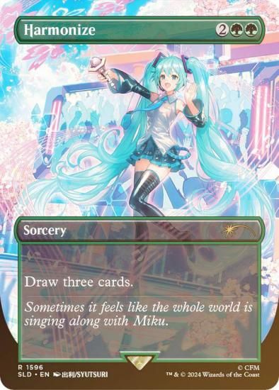 MTG secret lair 初音ミク 感動的な眺望所 foil 4枚 英語 Secret Lair