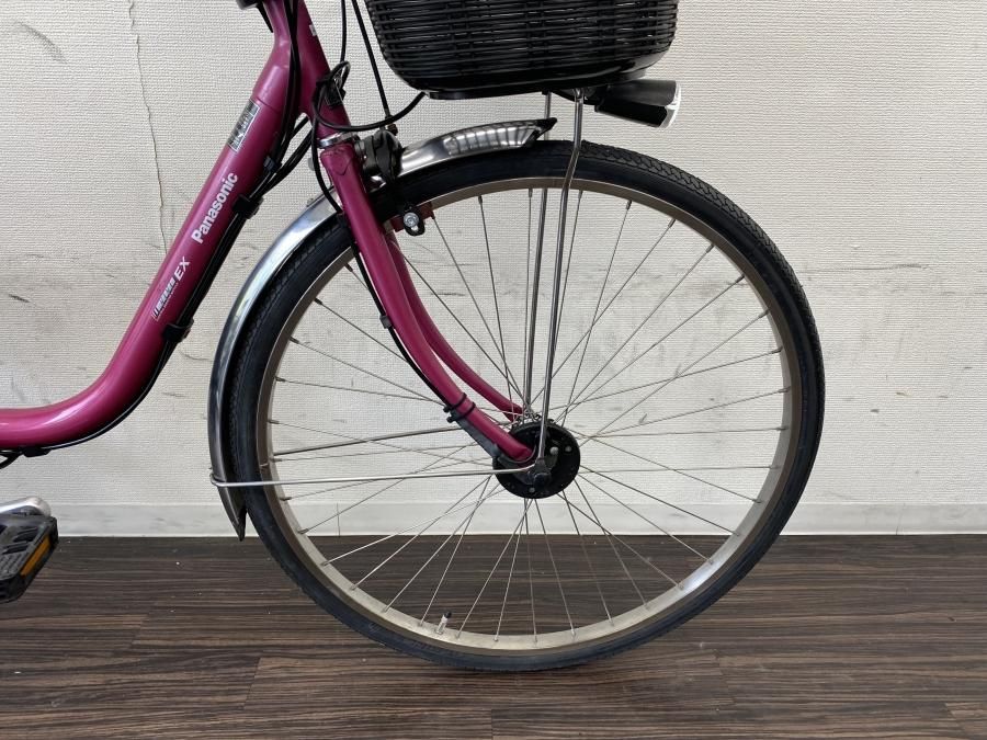 電動自転車 №8454 パナソニック ビビDX 26インチ ピンク 26インチ