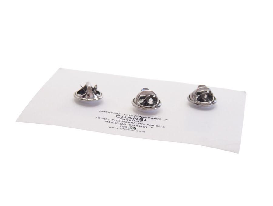 シャネル ノベルティ ピンバッジ ブローチ 3個セット BLEU DE CHANEL