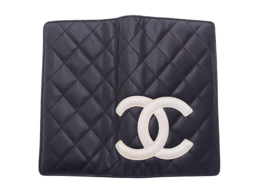 シャネル カンボンライン 長財布 二つ折り マトラッセ S/No.12