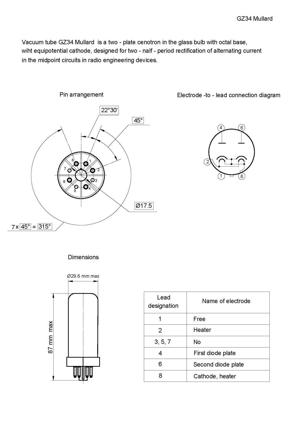 復刻Mullard GZ34（5AR4） - テクソル オンラインショップ | 高品質