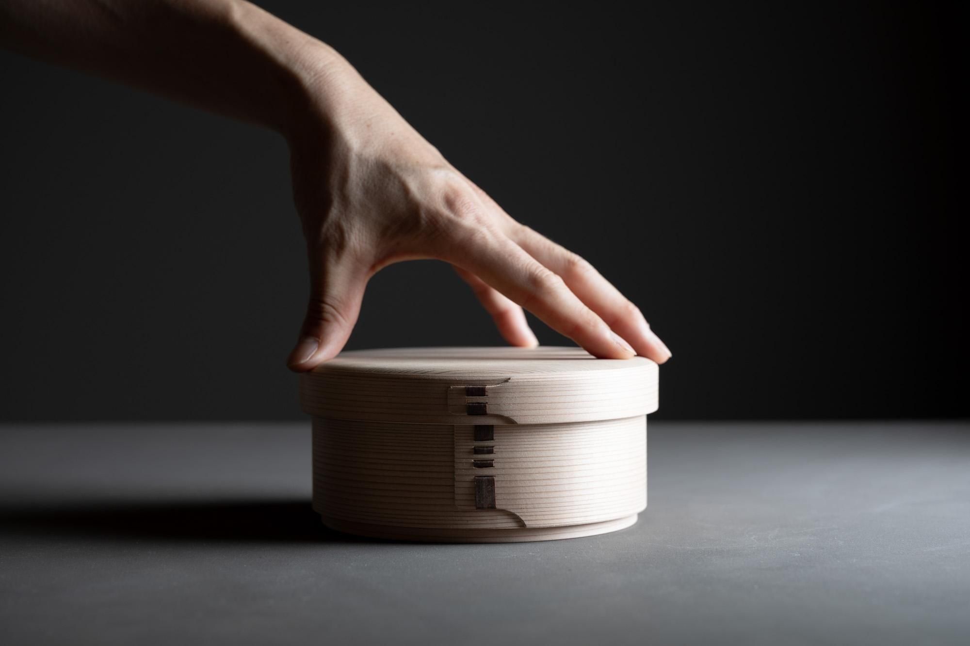 丸弁当箱（五寸）｜曲げわっぱ｜柴田慶信商店｜紡ぎ舎（つむぎや）