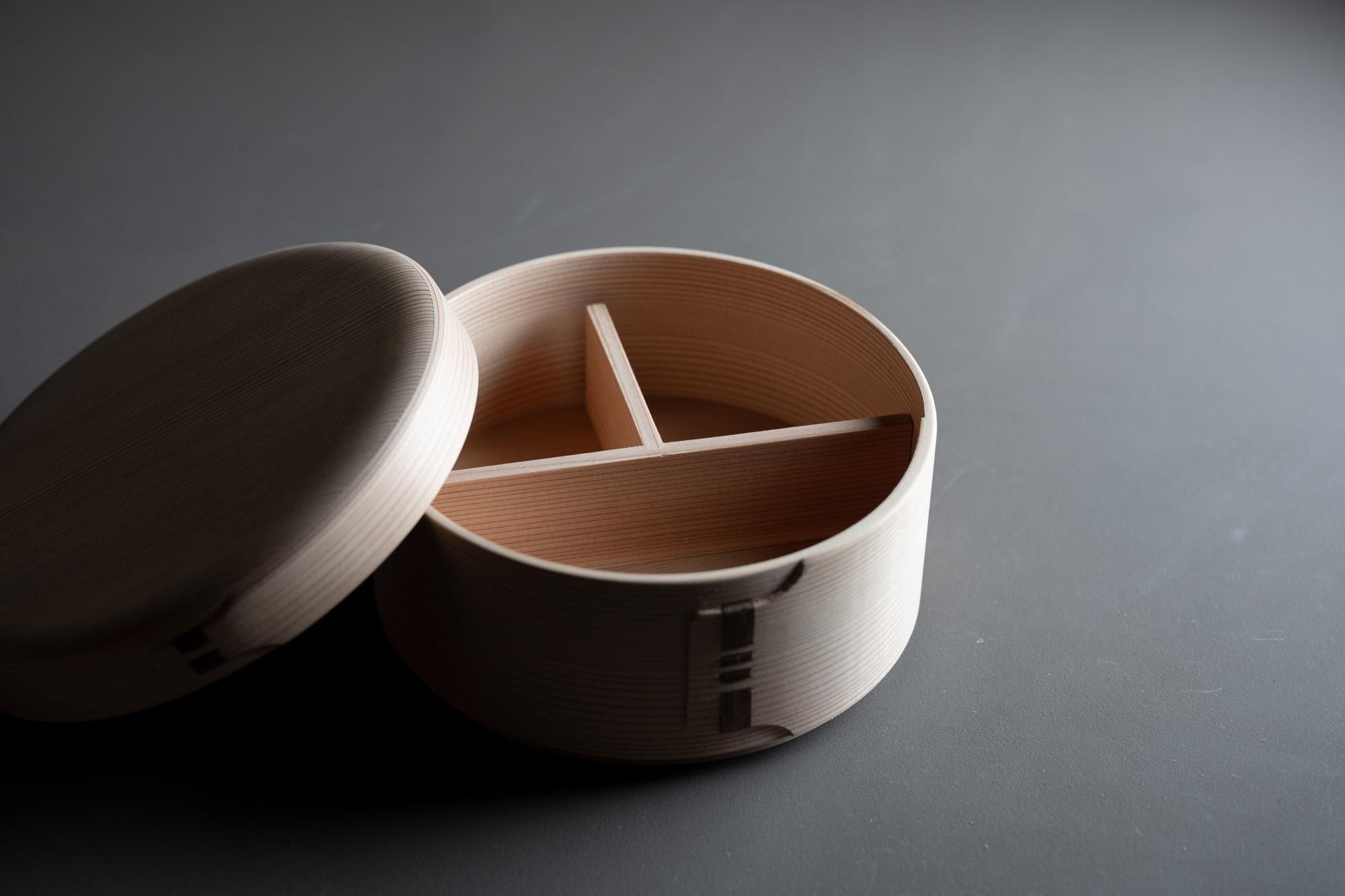 丸弁当箱（五寸）｜曲げわっぱ｜柴田慶信商店｜紡ぎ舎（つむぎや）