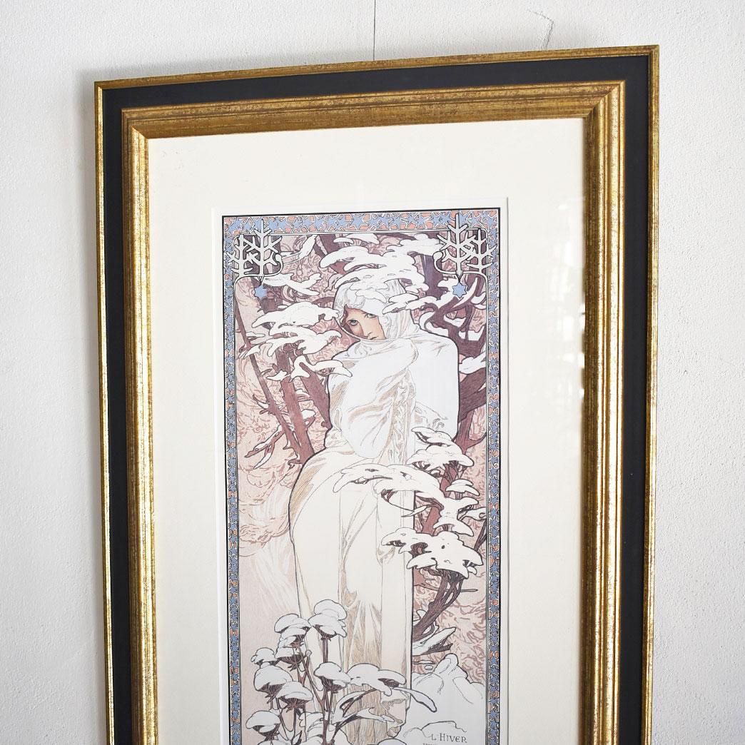アルフォンス・ミュシャ 四季 WINTER / WESTWOOD ANTIQUES