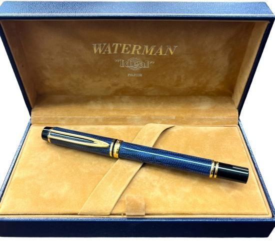 WATERMAN】ウォーターマン 18K 750 万年筆 Ideal ネイビー【未使用