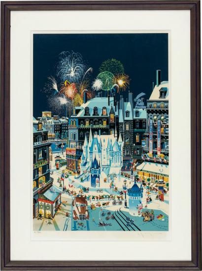 ジョフレジョGeoffrey Bouillot アクリルキャンバス作品