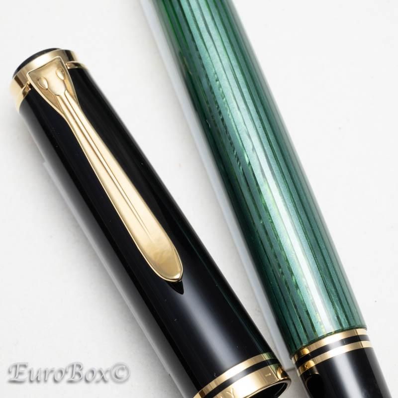 ペリカン万年筆M800、初期型グリーン透明、W-Germ any製 ペリカン