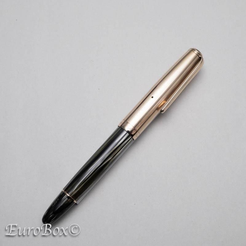 希少良品】モンブラン no.12 グレー軸 18C EF 万年筆 希少良品