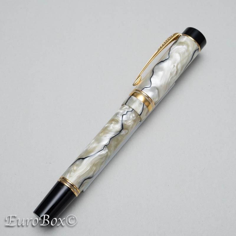 パーカー 万年筆 デュオフォールド センテニアル パール＆ブラック