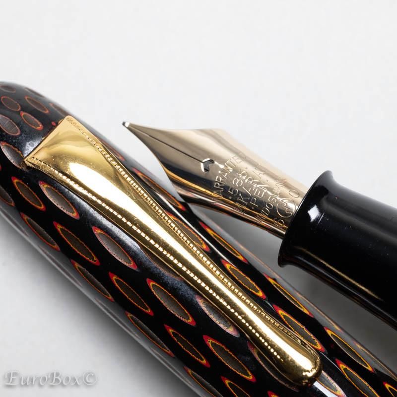 酒井栄助 インキ止め式万年筆 鎌倉彫り Sakai Eisuke Kamakura-Bori