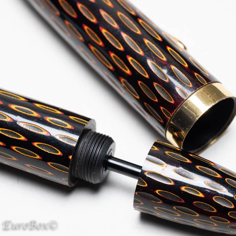 酒井栄助 インキ止め式万年筆 鎌倉彫り Sakai Eisuke Kamakura-Bori