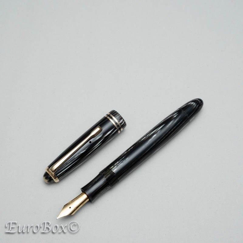 MONTBLANC モンブラン 万年筆 ノブレス プラチナ ストライプカット