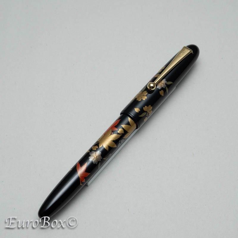 新品同様◇パイロット 万年筆 高蒔絵 桜紅葉図 國光会 ペン先18K750 字