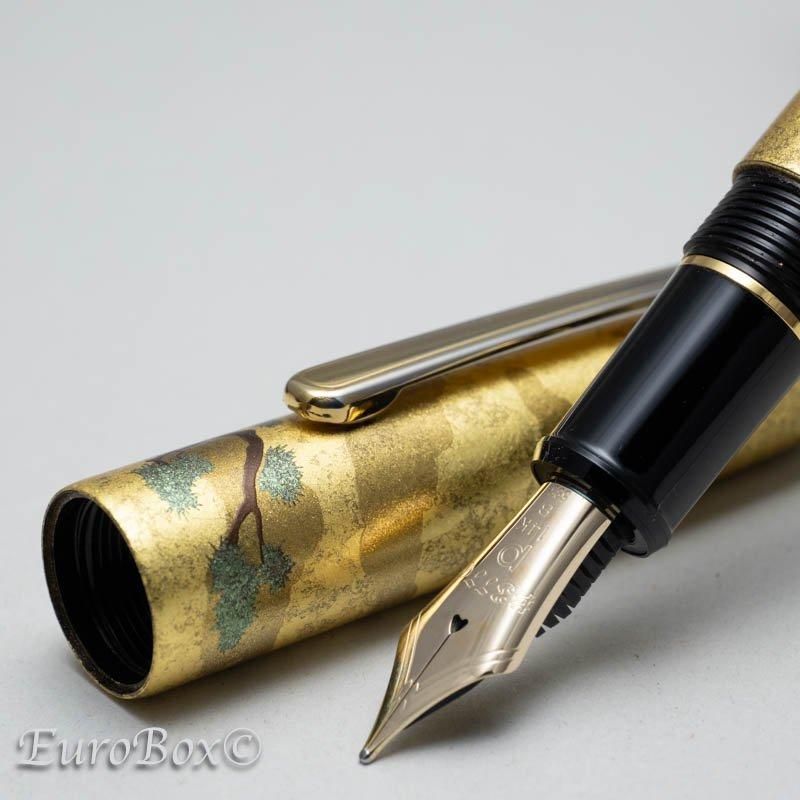 プラチナ 万年筆 #3776 センチュリー 金沢箔 松虎 PLATINUM #3776