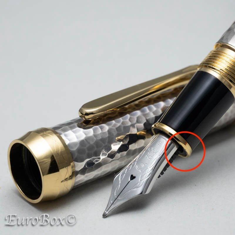 プラチナ 万年筆 銀無垢鍛金磨きPLATINUM Hammered Sterling Silver