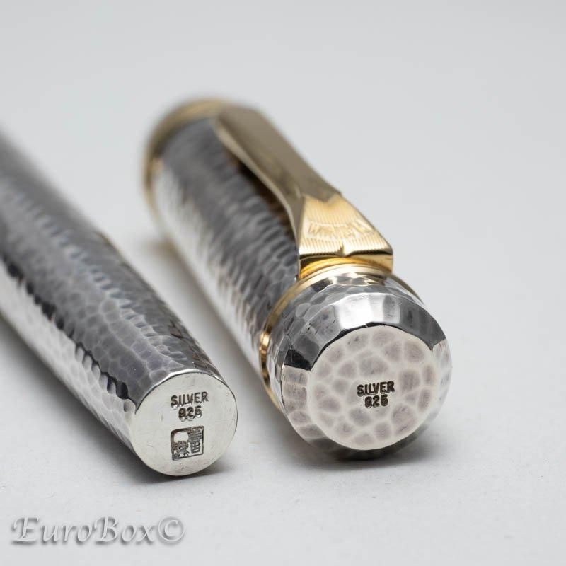 プラチナ 万年筆 銀無垢鍛金磨きPLATINUM Hammered Sterling Silver
