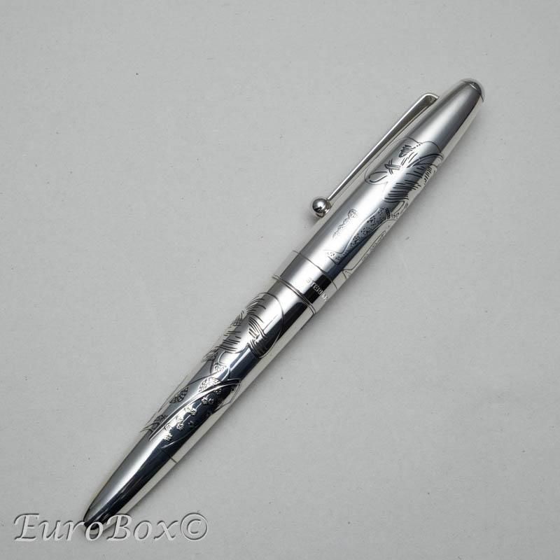 パイロット(Namiki) 万年筆 アートクラフト シルバーン 銀蝕刻 歌麿