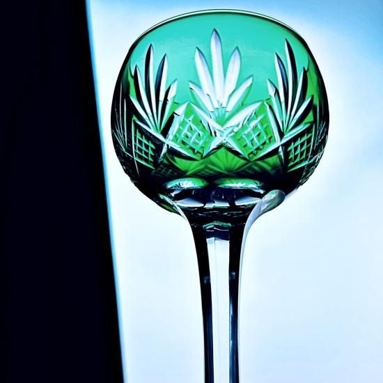 輝くオールドサンルイ クリスタルカットのワイングラス【20世紀初頭