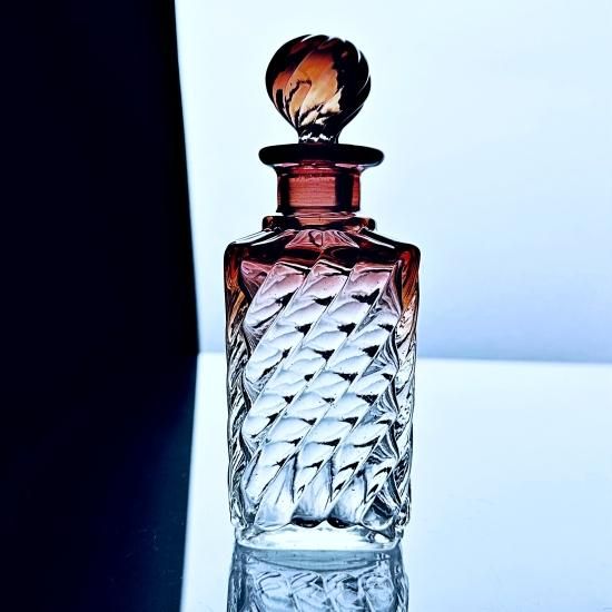 ぷっちまま☆オールドバカラ 香水瓶M＆ラスター彩エナメル彩グラス2客