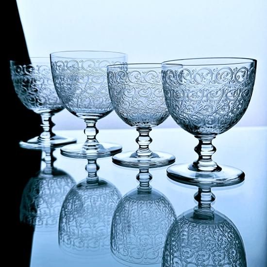 極上のオールドバカラ ローハンのワイングラス 中 8.5cm【1936年以降